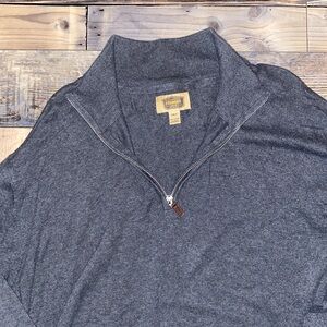 Mens foundry 3/4 zip cotton sweater size 3XLT